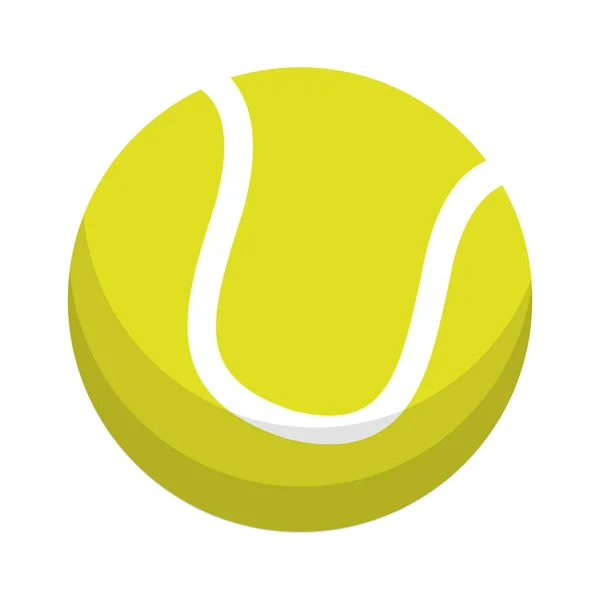 Balle tennis équipement de sport — Image vectorielle