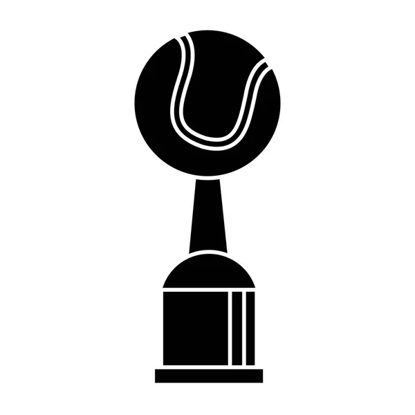 Trophy tennis sport image pictogram — Stock Vector