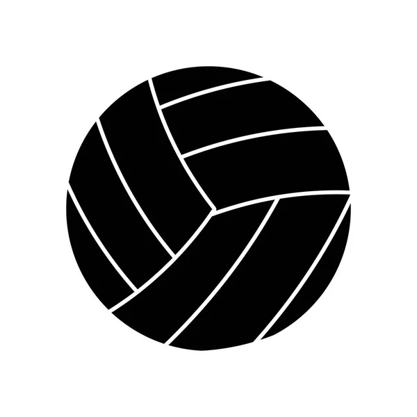 Pictograma deportivo de pelota de voleibol — Vector de stock