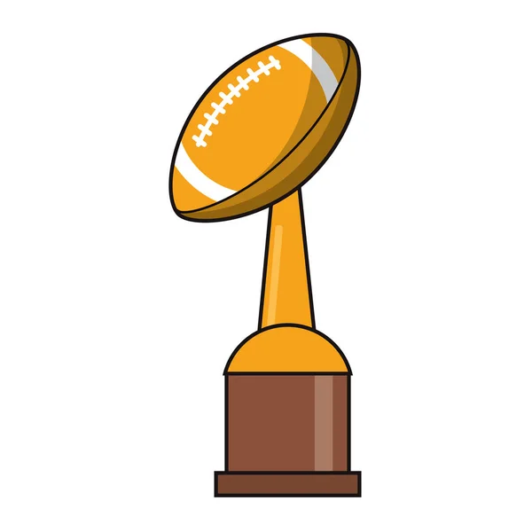Футбол трофей спортивне золоте зображення — стоковий вектор