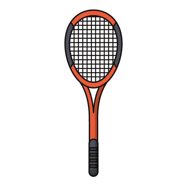 Racket tennis sport image — Stock Vector