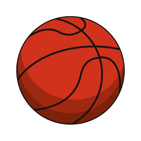 Baloncesto pelota deporte imagen — Vector de stock