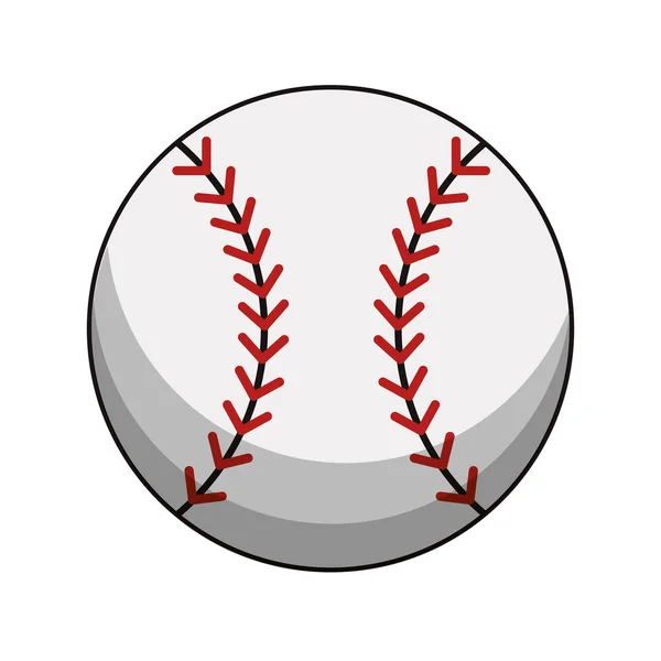 Balle de baseball image sport — Image vectorielle