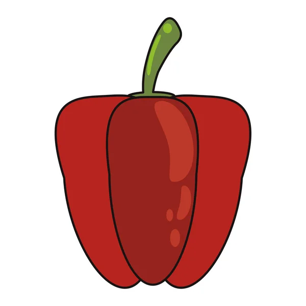 Φυτικά τρόφιμα πιπέρι φρέσκο — Διανυσματικό Αρχείο