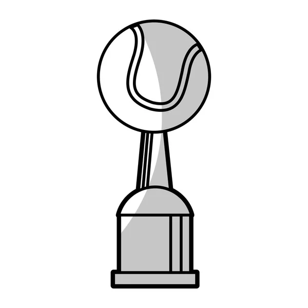 Prix coupe gagnant tennis - ombre — Image vectorielle