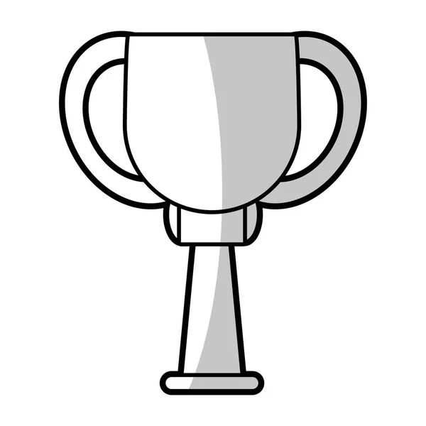 Premio trofeo copa ganadora - sombra — Vector de stock