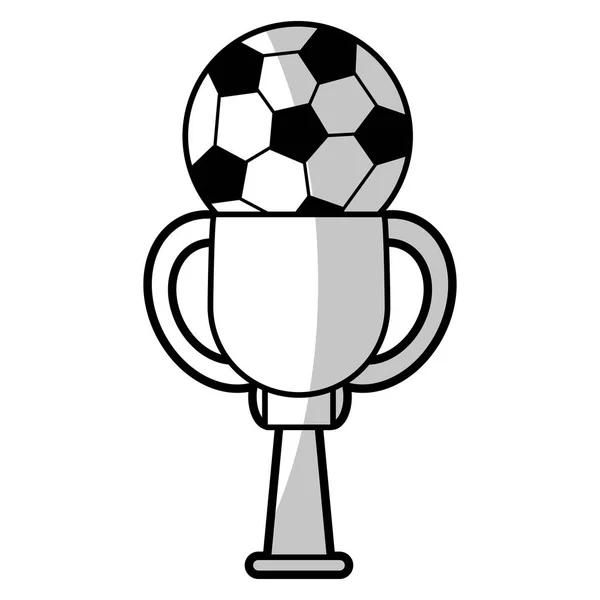 Copa ganadora de fútbol - sombra — Vector de stock