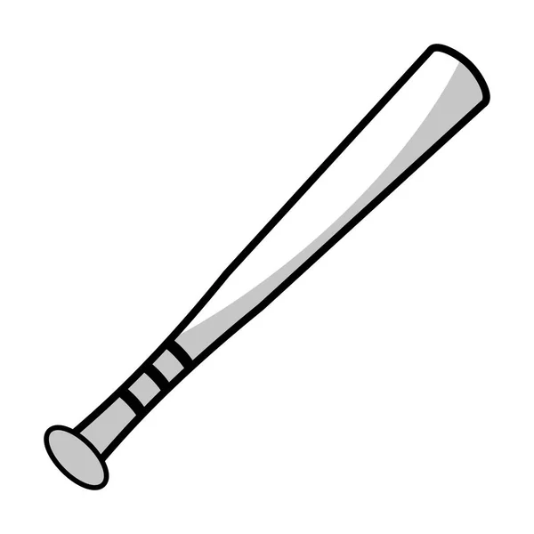 Bal honkbal apparatuur - schaduw — Stockvector