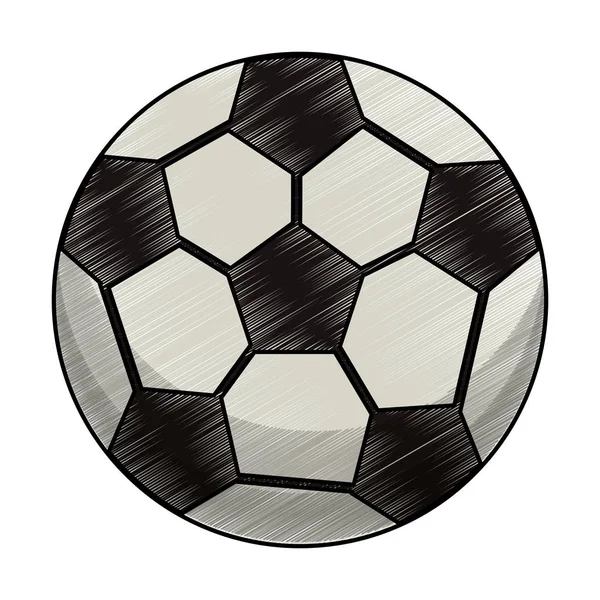 Disegno attrezzature pallone da calcio — Vettoriale Stock