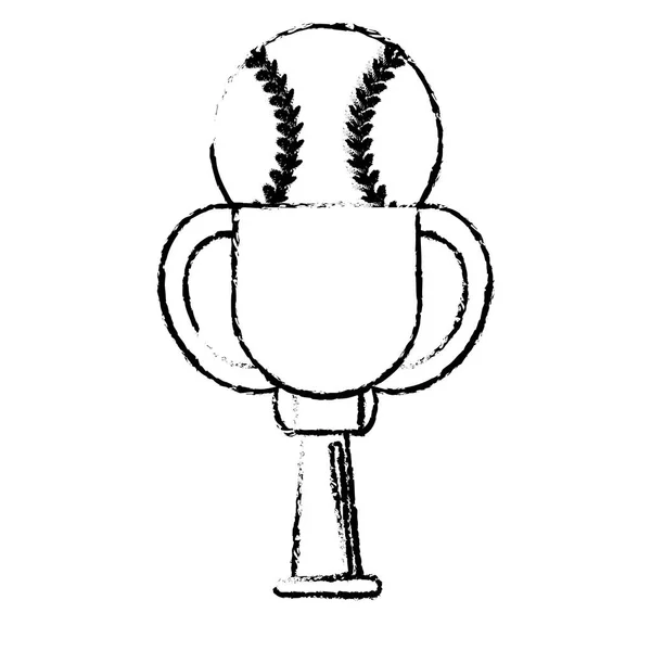 Honkbal award cup sport winnen — Stockvector