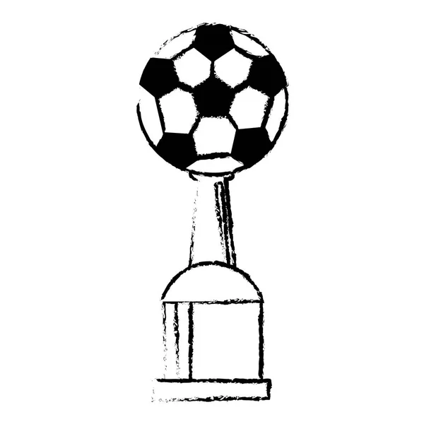 Ποδόσφαιρο Αθλητισμός Κύπελλο βραβείο νίκη — Διανυσματικό Αρχείο