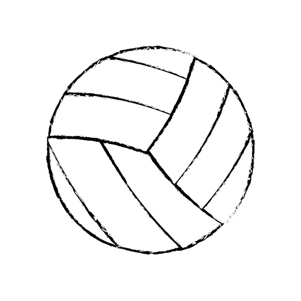 排球运动游戏图标草图 — 图库矢量图片