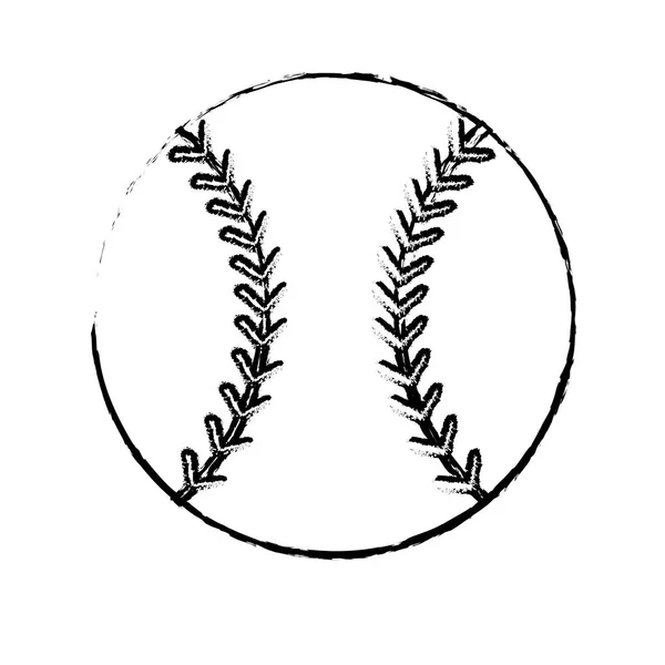 Бейсбольний спортивний м'яч зображення ескіз — стоковий вектор