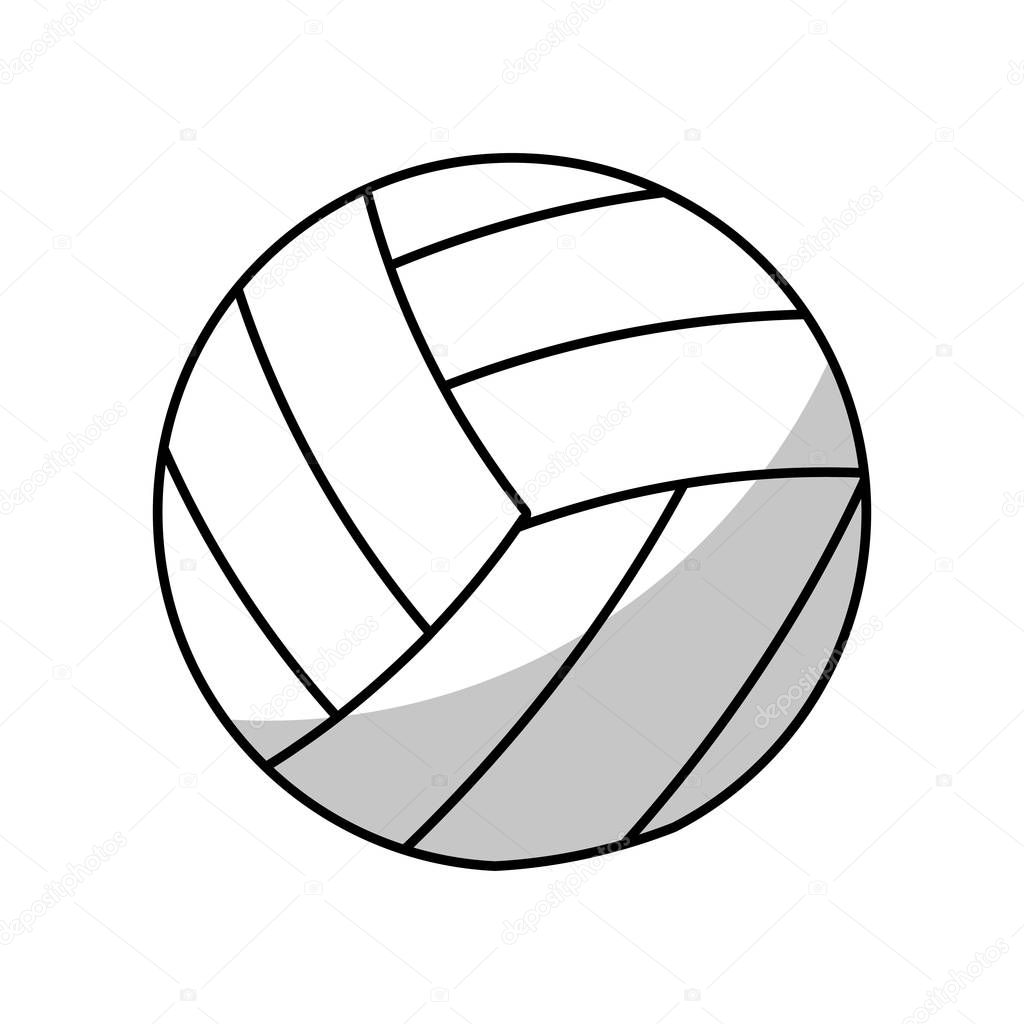 equipo de pelota de voleibol - sombra — Vector de stock © jemastock