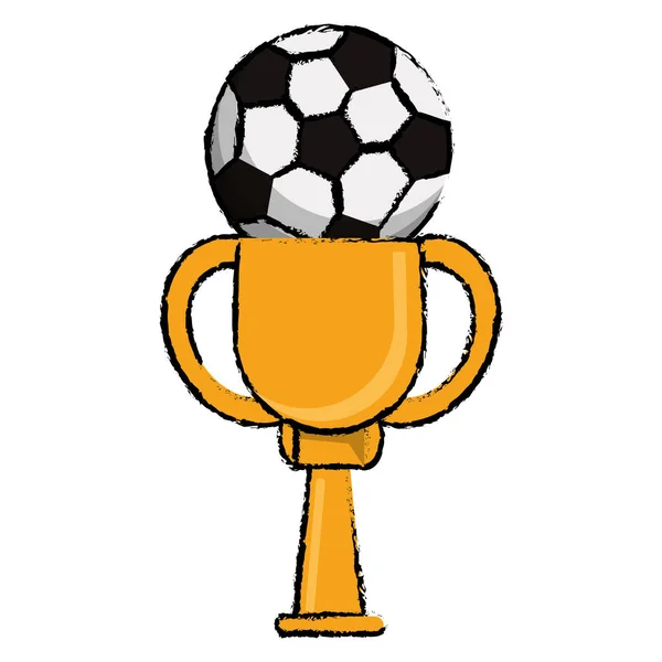 Voetbal award cup sport winnen — Stockvector