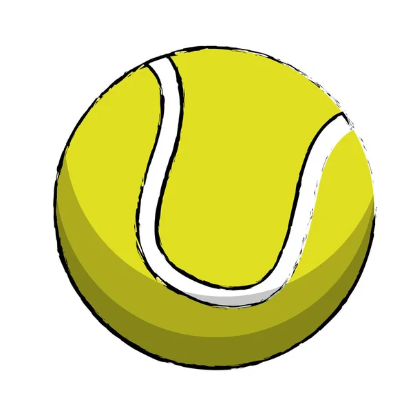 Tenis deporte pelota imagen — Vector de stock