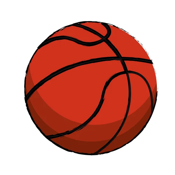 Basket-ball sport balle image — Image vectorielle