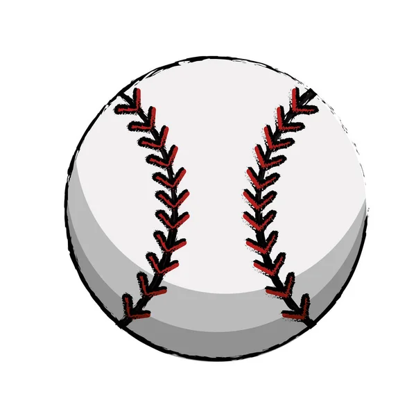 Béisbol deporte pelota imagen — Vector de stock