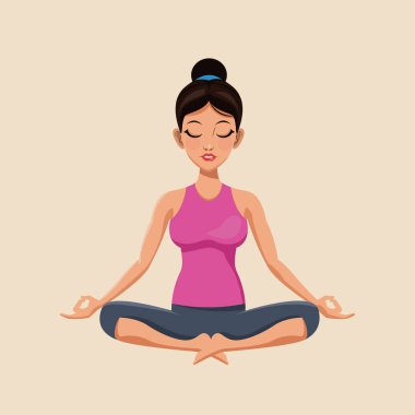 kadın yapmak görüntü egzersiz yoga