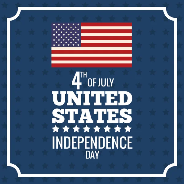 День незалежності об'єднаних держав патріотична подія — стоковий вектор