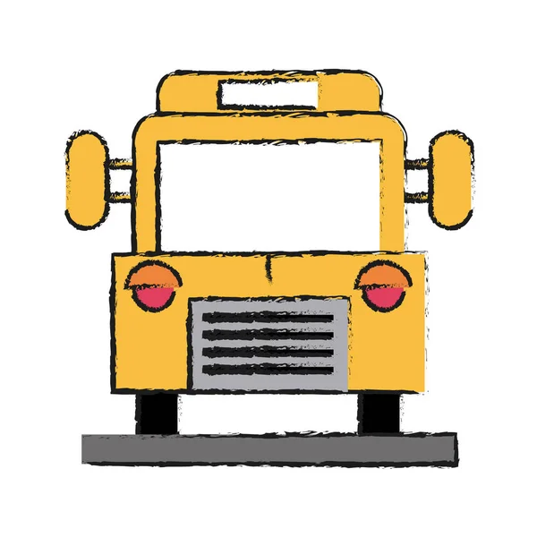 okul servisi vektör illüstrasyonu