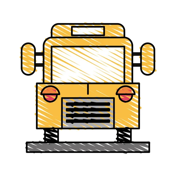 Illustration vectorielle de bus scolaire — Image vectorielle