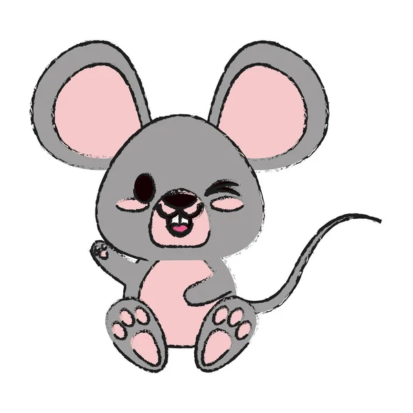 Mouse vector illustration — Stock Vector