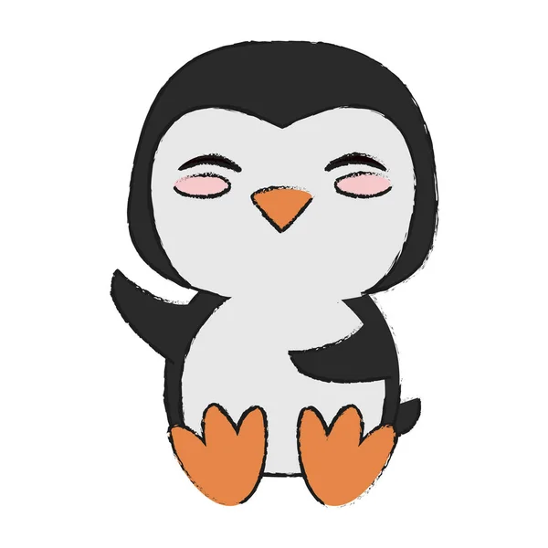 Ilustración del vector del pingüino — Vector de stock