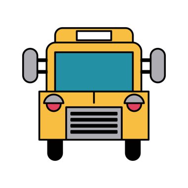 okul otobüsü frontview simge görüntüsü 