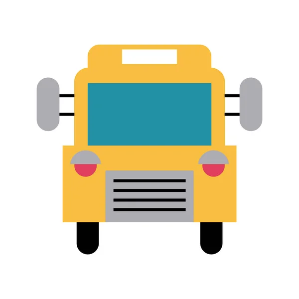 School bus frontview icon image — Stock Vector