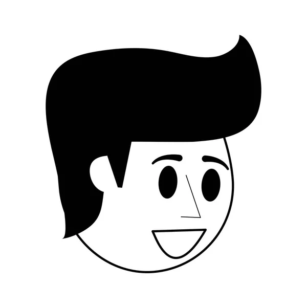 Imagen de icono de dibujos animados hombre feliz — Vector de stock