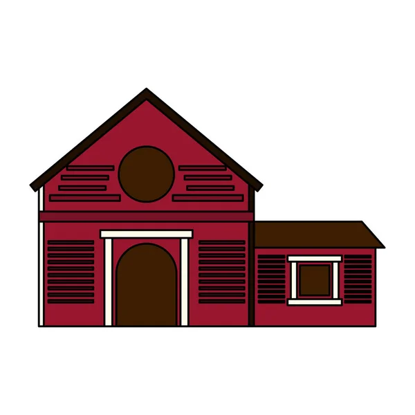 Imagem ícone casa rancho — Vetor de Stock