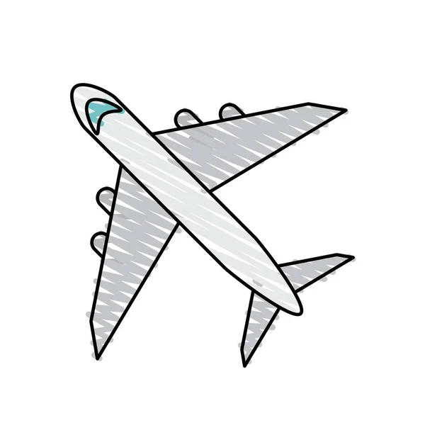 Εικονογράφηση διανύσματος αεροπλάνου — Διανυσματικό Αρχείο