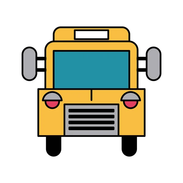 Symbolbild Schulbus von vorne — Stockvektor