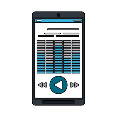 müzik çaların ekran simge görüntüsü ile Smartphone 