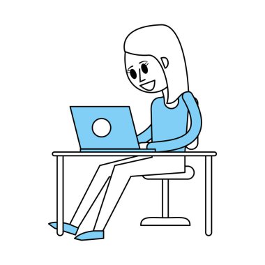 laptop vektör çizim