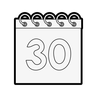 Takvim vektör çizim