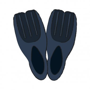 yüzgeçleri illüstrasyon vektör