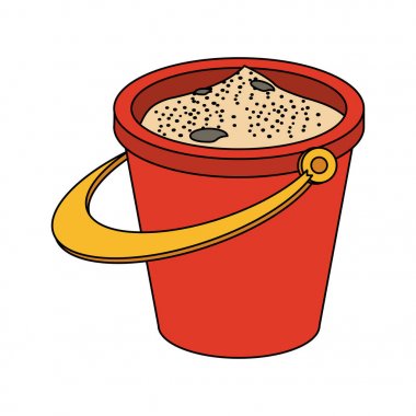 kum simge görüntüsü ile kova 