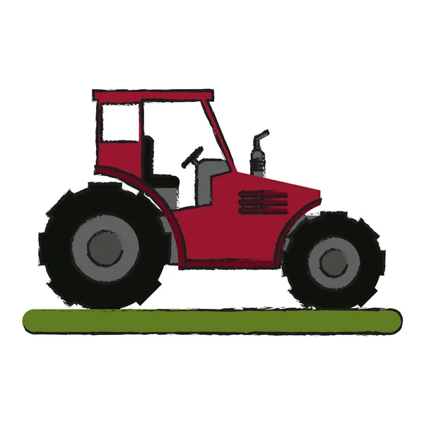 Tractor vector ilustración — Archivo Imágenes Vectoriales