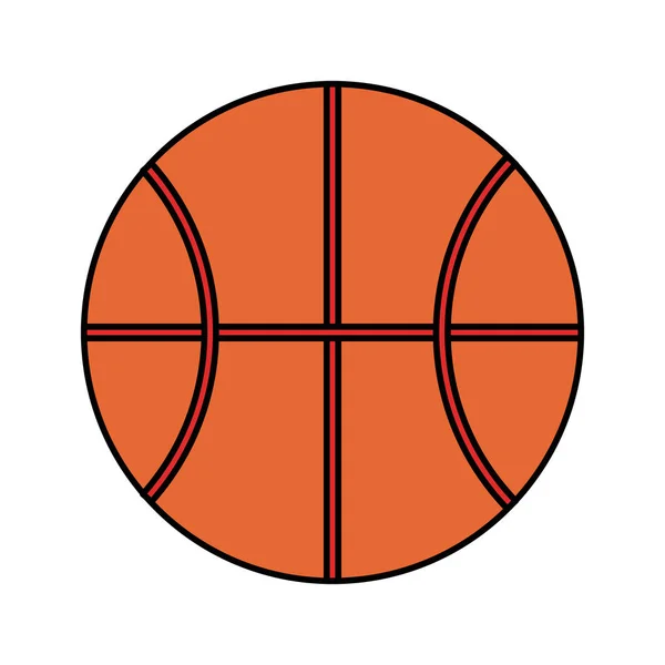 Ballon de basket icône image — Image vectorielle