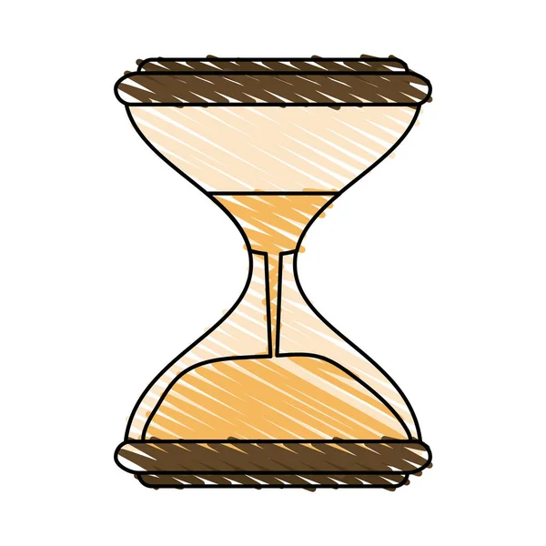 Ilustración vectorial reloj de arena — Archivo Imágenes Vectoriales