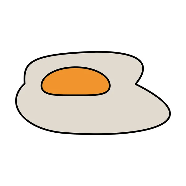 Τηγανητό αυγό εικονίδιο εικόνας — Διανυσματικό Αρχείο