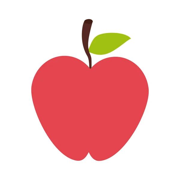 Manzana fruta icono imagen — Archivo Imágenes Vectoriales