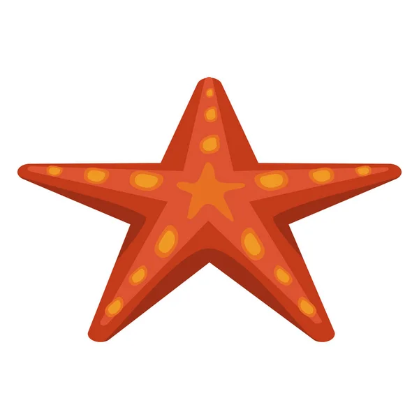 Estrella de mar o estrella de mar icono de imagen — Archivo Imágenes Vectoriales