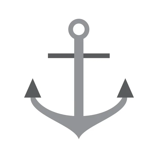 Ancorare immagine icona marina — Vettoriale Stock
