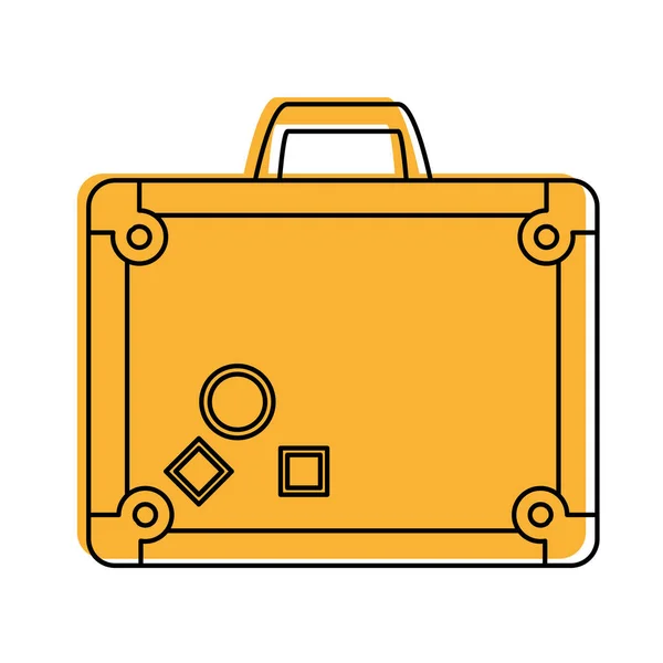 Viaje maleta icono imagen — Vector de stock