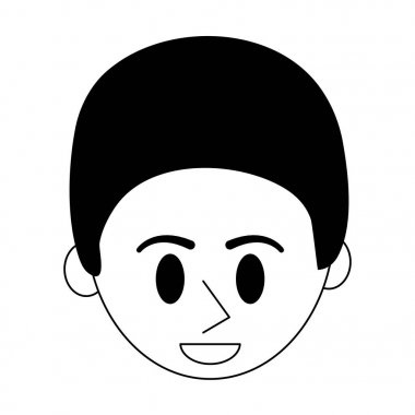 mutlu bir adam karikatür simge görüntüsü 