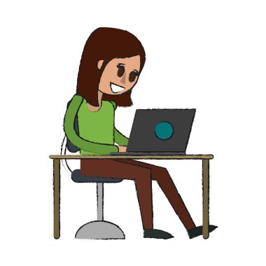 kadın vektör çizim