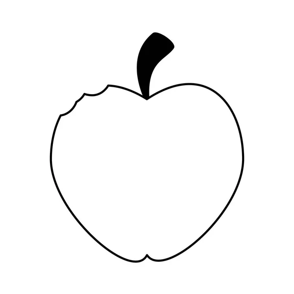 Apple frukt ikonbild — Stock vektor